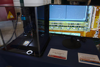 Microscope view of CMS pixel detector